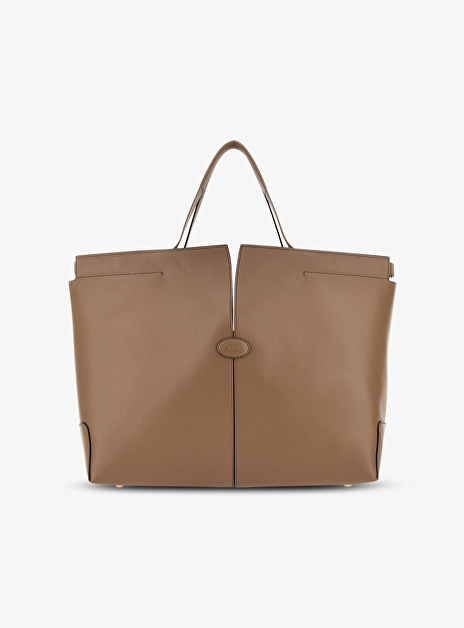 Di bag folio shopper medium leder licht camel