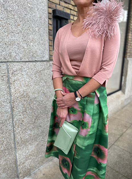 Pull liana merinos poeder roze