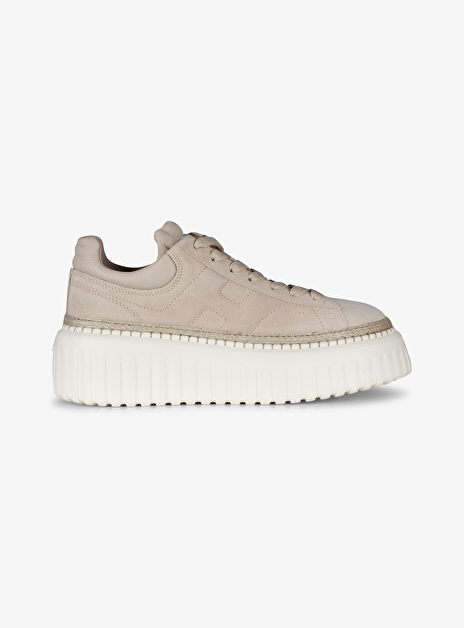 Sneaker stripes beige wit