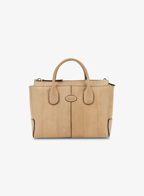 Dsb shopping beige slangenleder