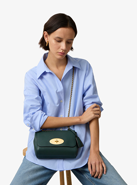 Lily bag mulberry green heavy grain