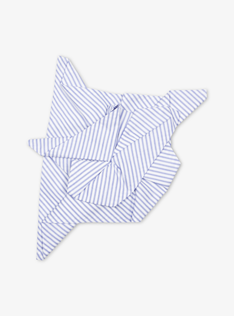 Broche ciao streep blauw wit