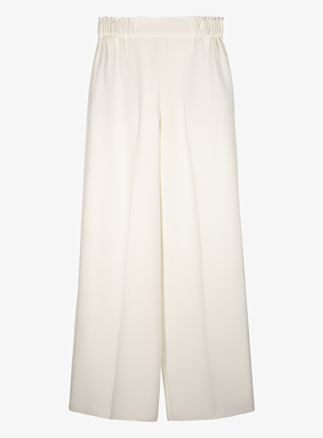 Pantalon Carla crêpe offwhite