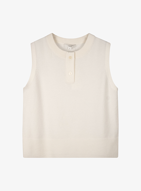 Pull offwhite mouwloos