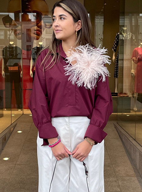 Blouse cami bordeaux