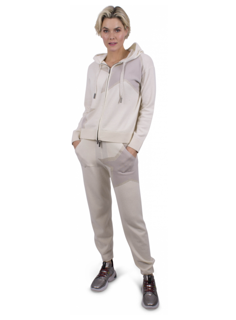 Vest star capuchon offwhite