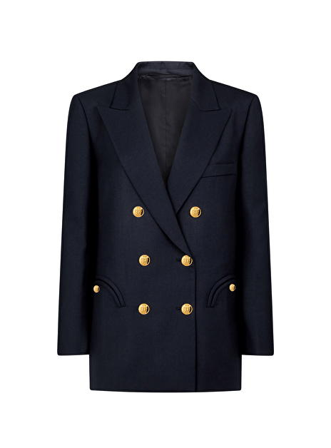 Blazer marine double breasted gouden knoop