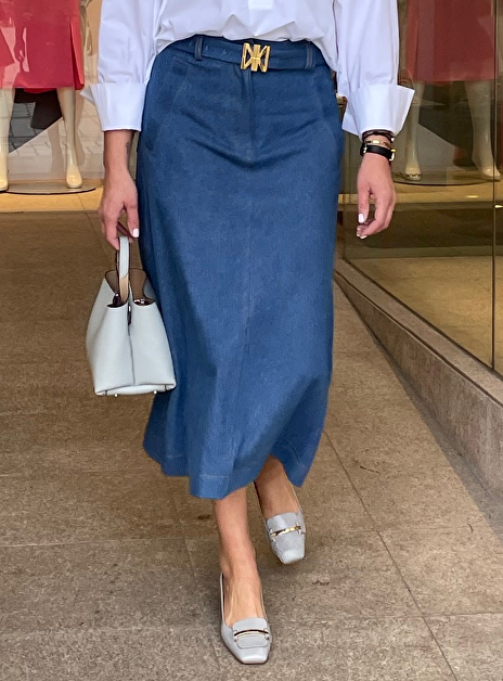 Rok calvin lichtblauw denim