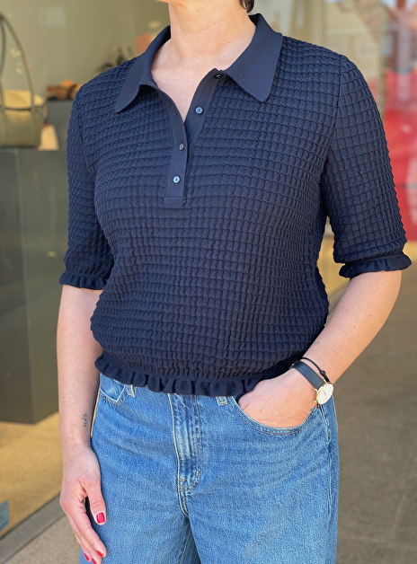 Pull polo origami marine