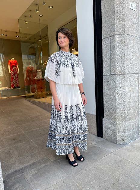 Jurk midi dawing sunray