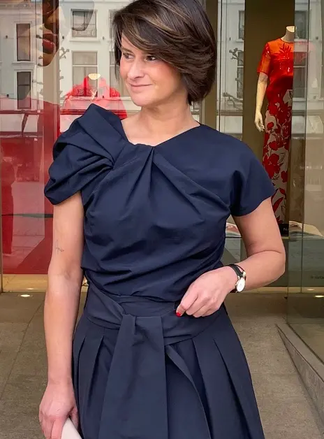 Top Candle marine detail schouder