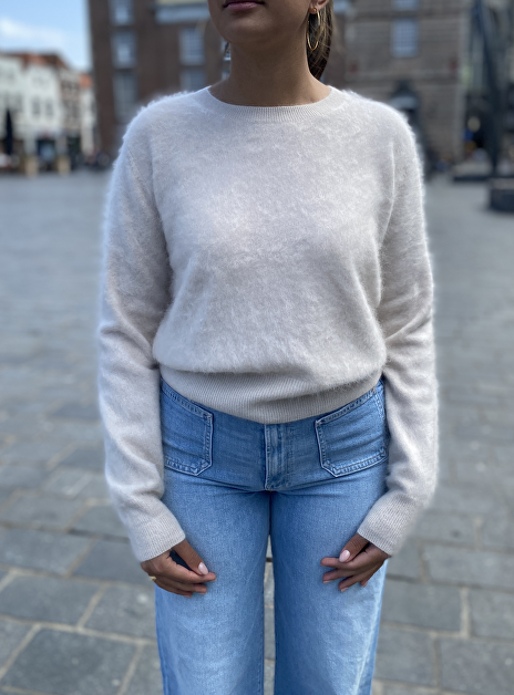 Pull monica brushed cashmere beige