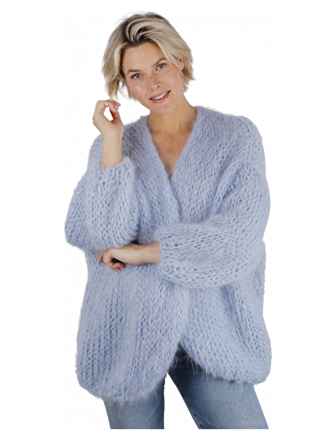 vest mohair light blue