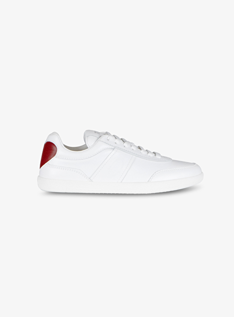 Sneaker limited edition leder wit heart rood
