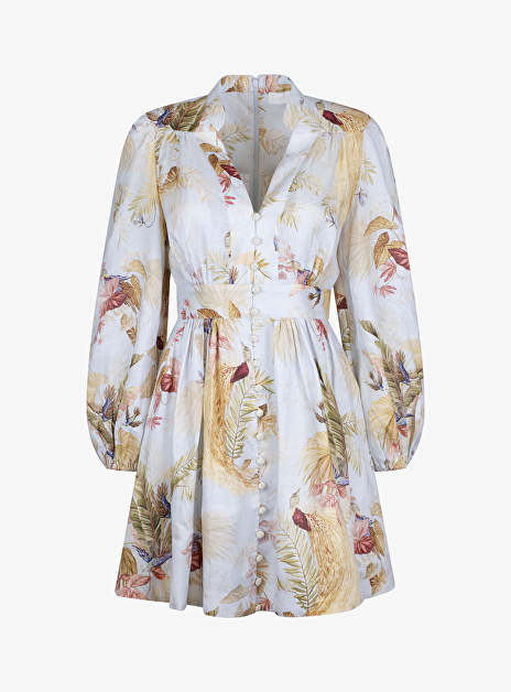 Ascension plunge mini dress