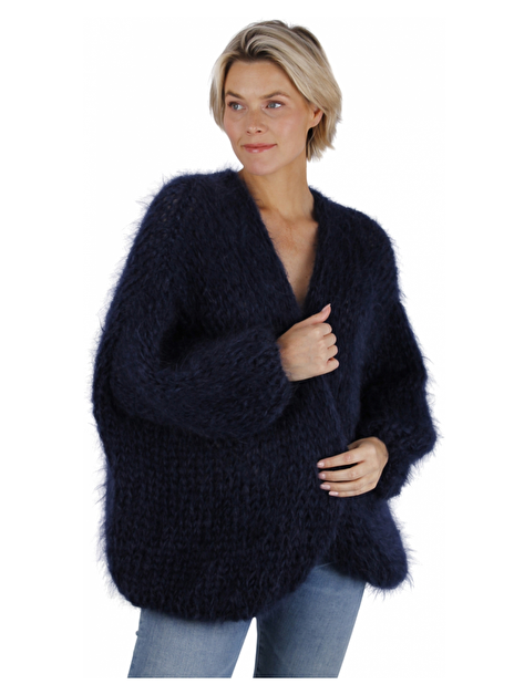 Vest mohair navy