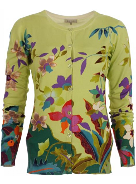 vest groen met print