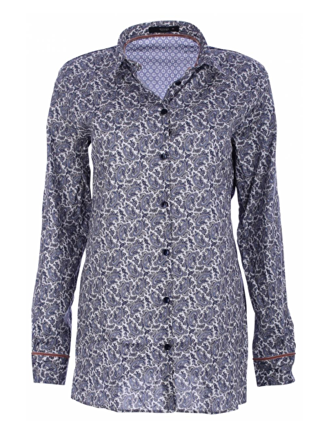 blouse printje blauw