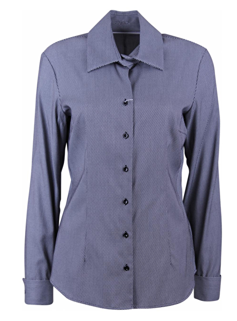 Blouse zwart wit stipje