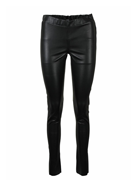 Broek Roche leder stretch skinny zwart