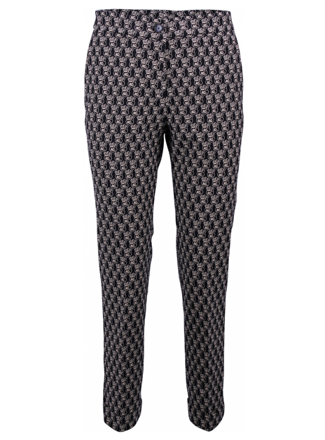 Pantalon logo dessin zwart wit
