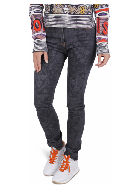 Jeans print grijs