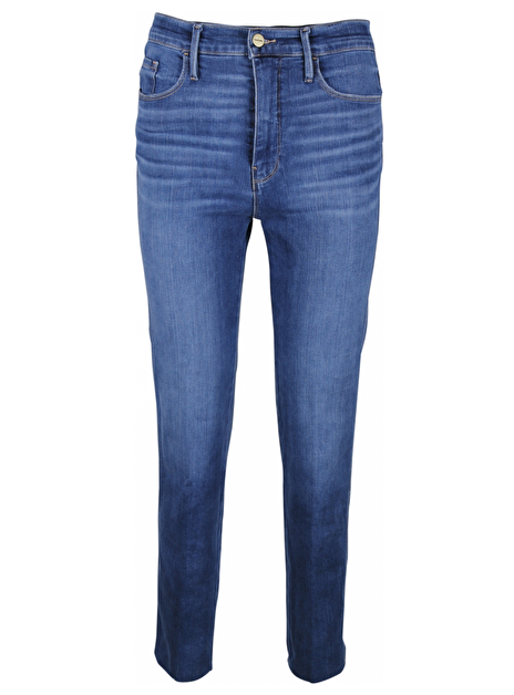 Jeans Le Sylvie Crop ultra-highrise blauw